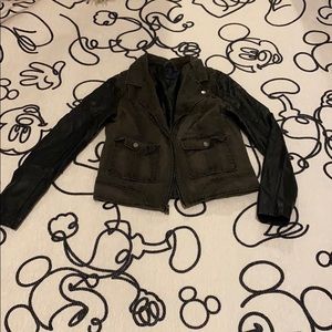American eagle distressed moto jacket